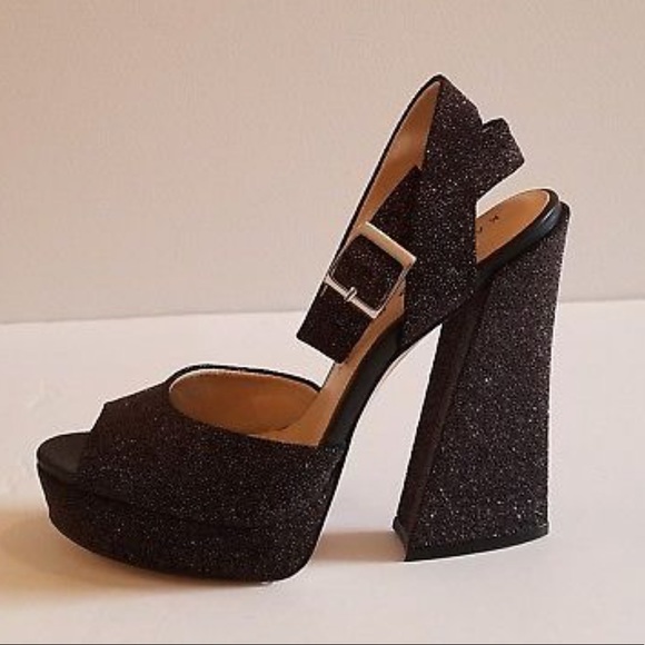 Illusion Sky High Block Chunky Heel Platform - Picture 6 of 7